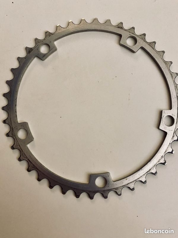 Plateau Campagnolo 42 Dents BCD 144 Pour Vélo De Route - Aluminium Argenté