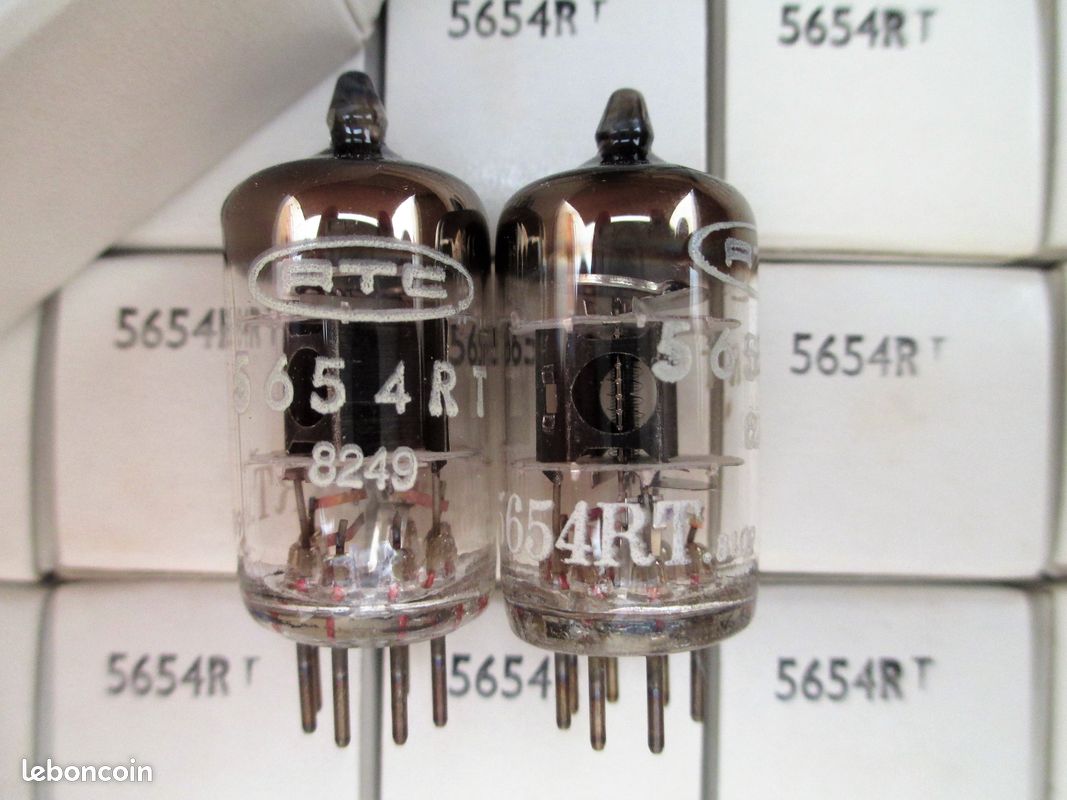 Lampes / Tubes 5654 (6AK5 / EF95) RTC MULLARD Neufs / NOS / NIB & appairés LITTLE DOT (image 2)