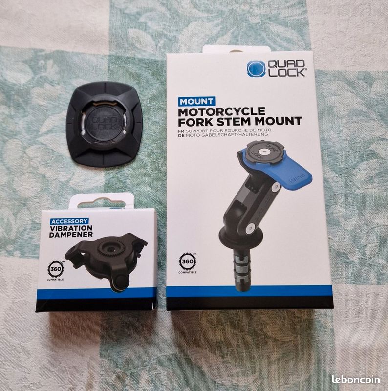 Fourche Quad lock , Sportive complet, anti vibration, adaptateur universel (image 1)