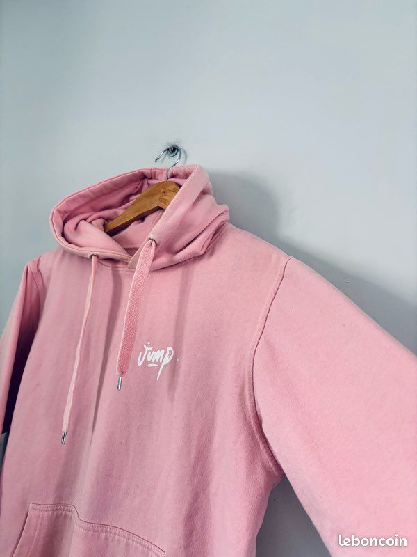 Pull à capuche en laine et cachemire Rose Femme - Tricot