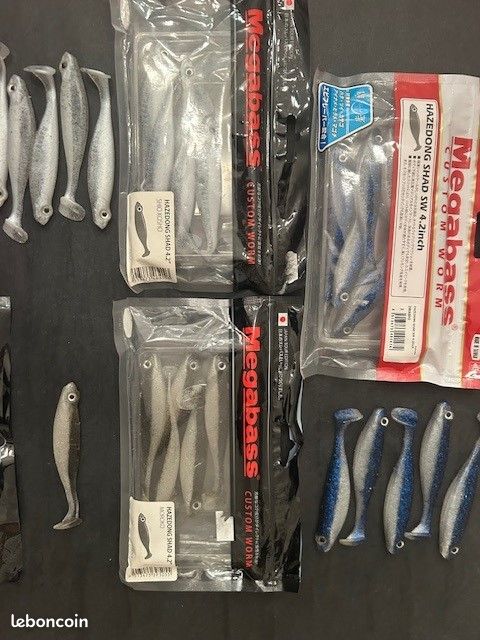 Leurre souple MEGABASS Hazedong shad 4.2 Lime Chart - Leurres souples Carnassiers (13424033