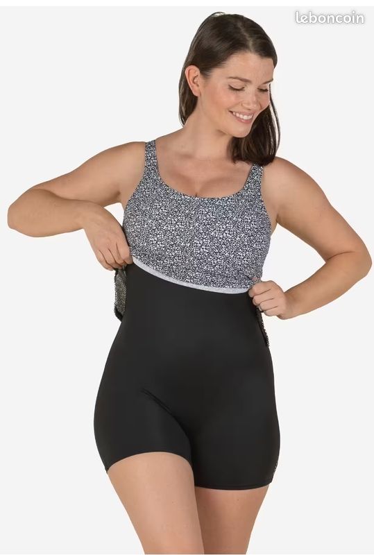 Maillot de bain 1 pièce tankini shorty (image 3)