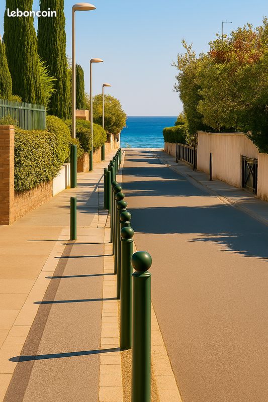 Studio plage à 200M- Terrasse- Piscine au sel- parking- BBQ (image 13)