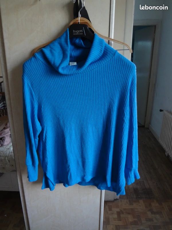 Pull femme bleu An ii vito 5XL 52 B2 (image 13)