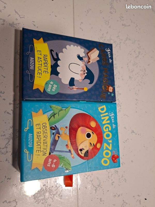 Lot de 2 jeux de cartes enfant Auzou (image 1)