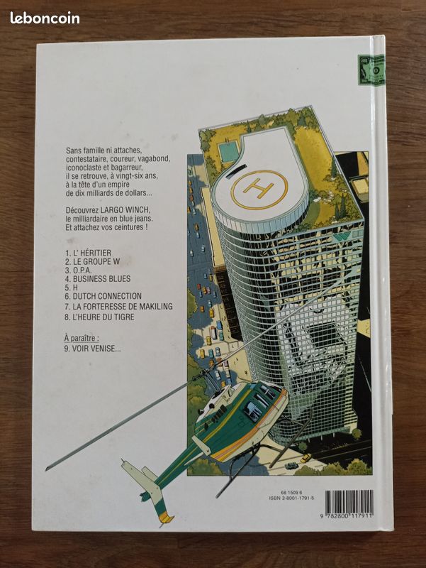 BD "Largo Winch" T.1 L'héritier TBE (image 2)