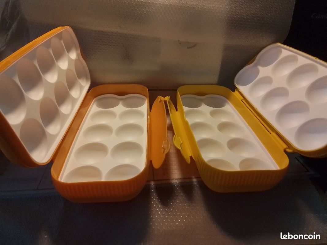 Boîtes à 10 œufs motif pâques tupperware neuves (image 3)