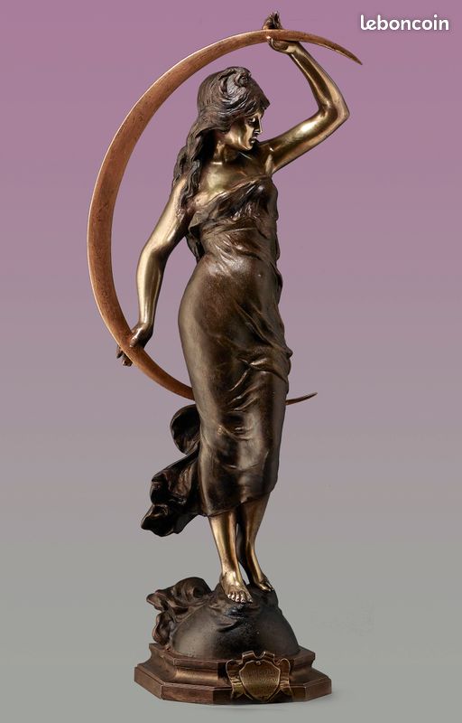 Auguste MOREAU - BRONZE ANCIEN - L'AURORE 49 CM (image 11)
