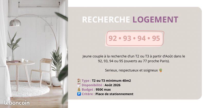 Appartement 2 pièces 40 m² · à Créteil · 40 m² · 950 €