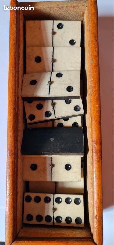 Lot De 2 Anciens Jeux De Dominos – Os Et ébène (1900/1940) + Un Moderne En Cadeau