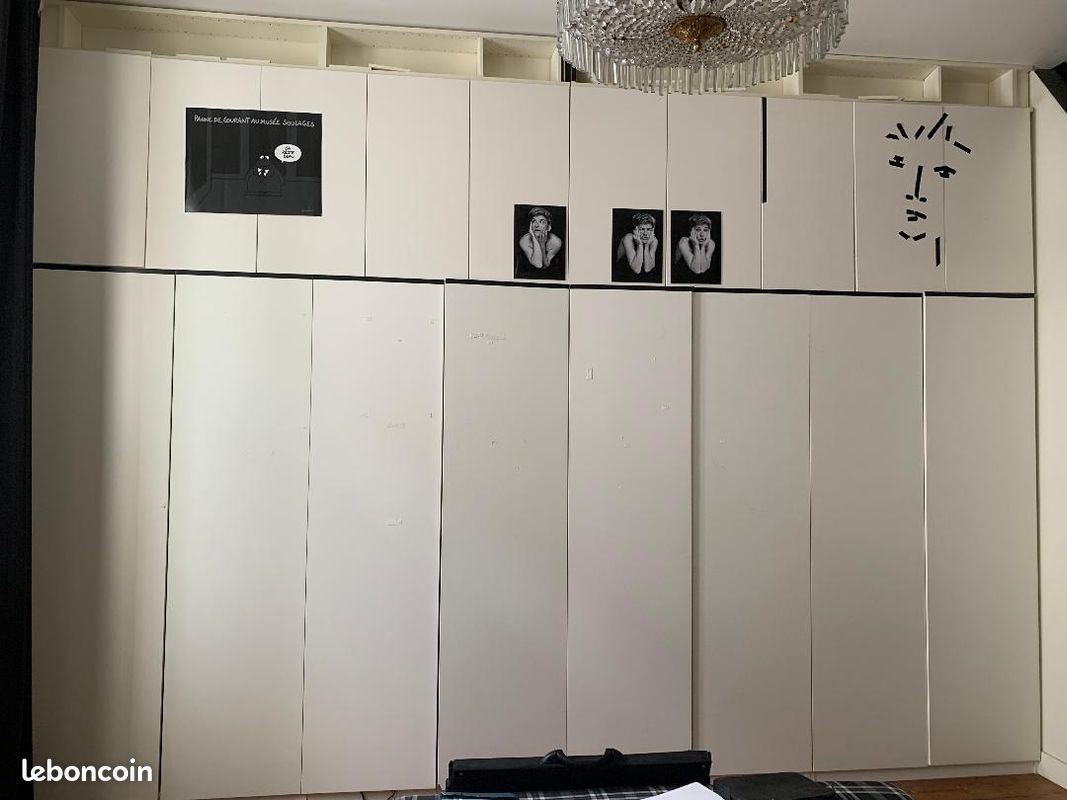 Placard pax ikea mélaminé blanc (image 1)