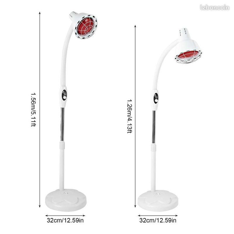 Lampe Chauffante Réglable 360° Peau Lampe Infrarouge Xigner 275W - Pied Réglable 360° Relaxation Musculaire Thérapie Musculaire Articulaire 275W Lampe Chauffante Réglable 360° Peau Lampe Infrarouge Xigner 275W - Pied Réglable 360° Relaxation Musculaire Thérapie Musculaire Articulaire 275W