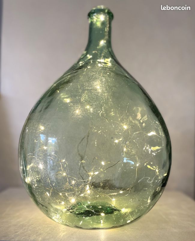 ✨ Bonbonne Dame Jeanne authentique 10L Verte | Déco vintage brocante chic✨ (image 1)