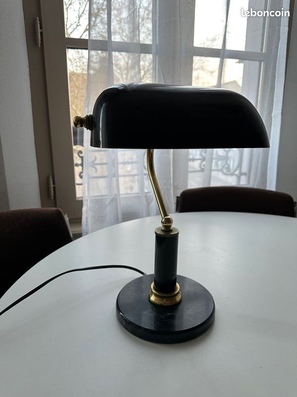 Lampe de bureau vintage de notaire / banquier (image 1)