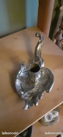 Ancien bougeoir de forme flamme (image 2)