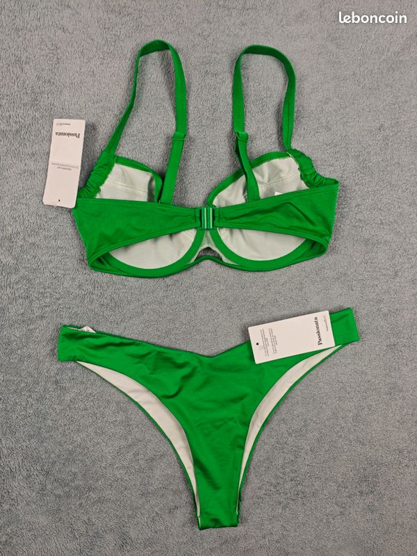 Maillot de bain brésilien 2 pièces Passionata neuf – Taille 85D / 38 – Femme – Vert – Avec armature (image 2)
