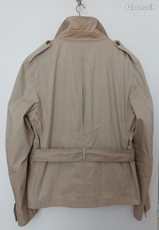 Saharienne / Veste Burberry En Lin - Taille 40/42 Beige - État Parfait Occasion