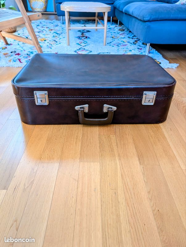 Valise en cuir vintage (image 1)