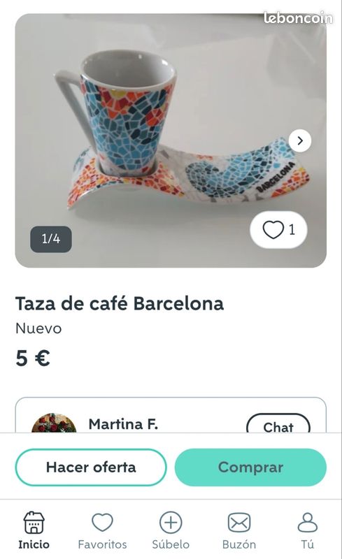 Vend trio de trois jolies tasses mosaïques barcelona gandi (neuf) (image 6)