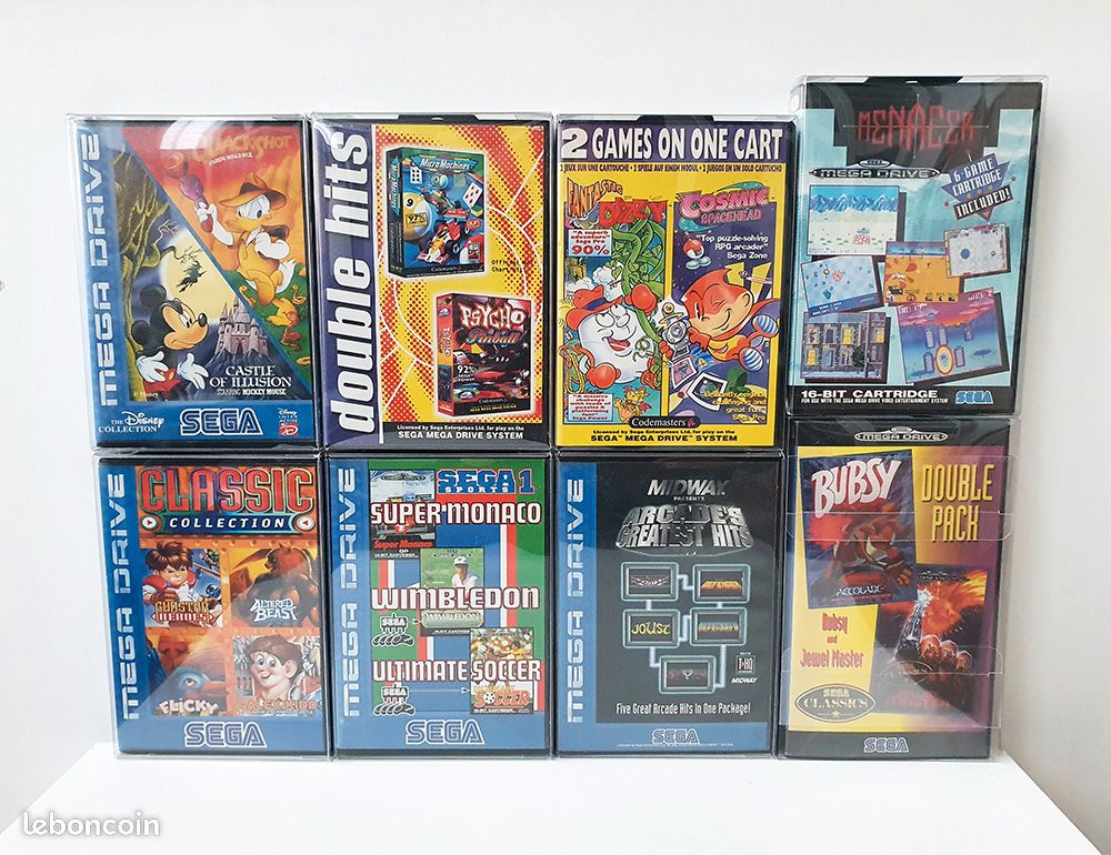 2 games fantastic dizzy et cosmic spacehead megadrive