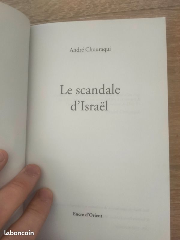 📖 [E92] Le scandale d’Israël – André Chouraqui – Encre d’Orien (image 3)