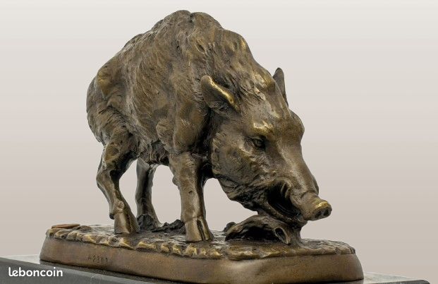 Sculpture en bronze | Sanglier | Jean-François Maubert | Animal-Art