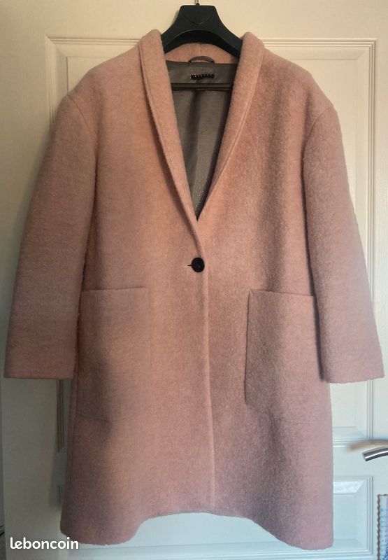 Laine Manteau Zara Rose Poudre CHAUSSETTES CHAUDES EN LAINE ET