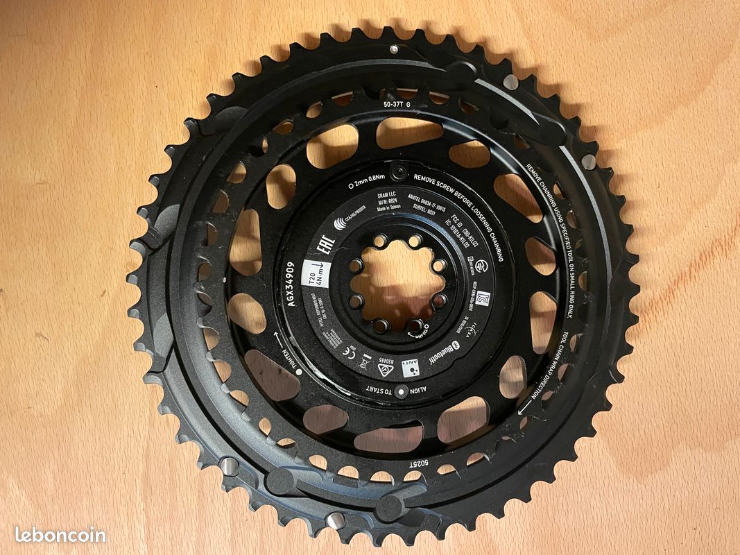 Paire de plateaux sram force E1 axs capteur de puissance 50-37 neuf (image 4)