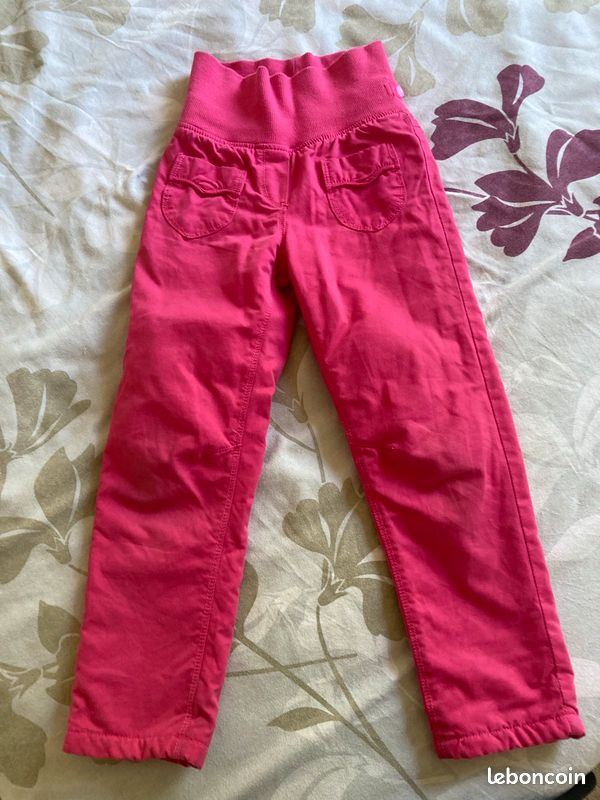 Pantalon rembourré, vertbaudet, rose, 6 ans (image 1)