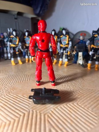 GI joe figurine Crotale / Snake Eye V4 - rétro & arme - hasbro