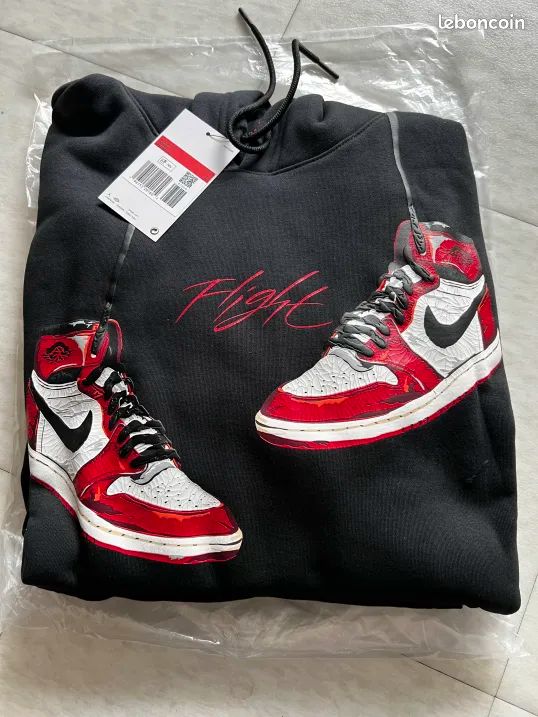 Sweat à capuche Nike Air Jordan Essentials Chicago Noir/Rouge