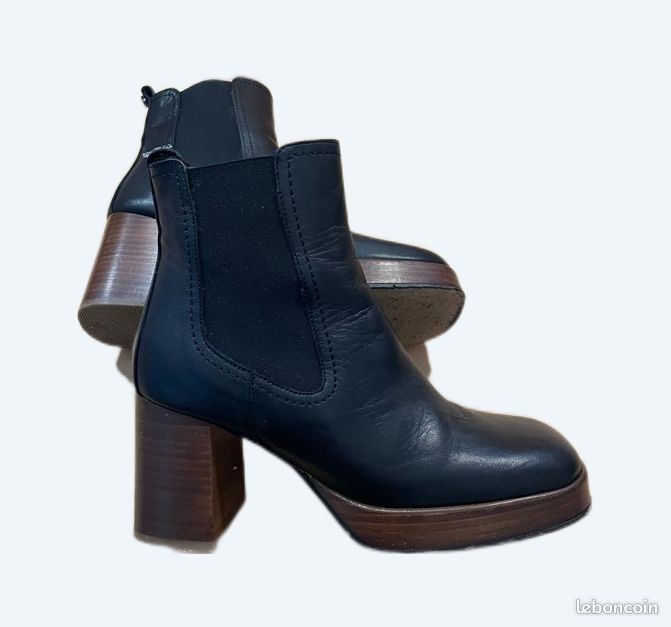 Boots à talon noir ONE Step Chaussures