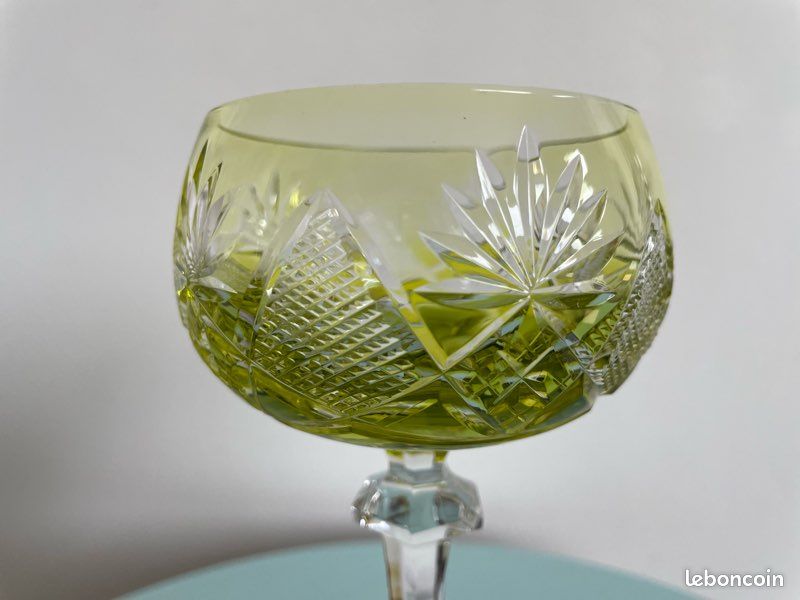 6 Sous-verres En Cristal Val Saint Lambert - Signés - Dans Emballage D'origine - Occasion