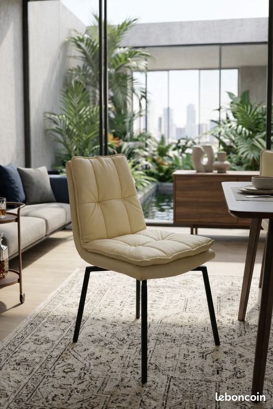 đ„ chaise halo beige pivotante â destockage exclusif â 49 đ„ (image 1)