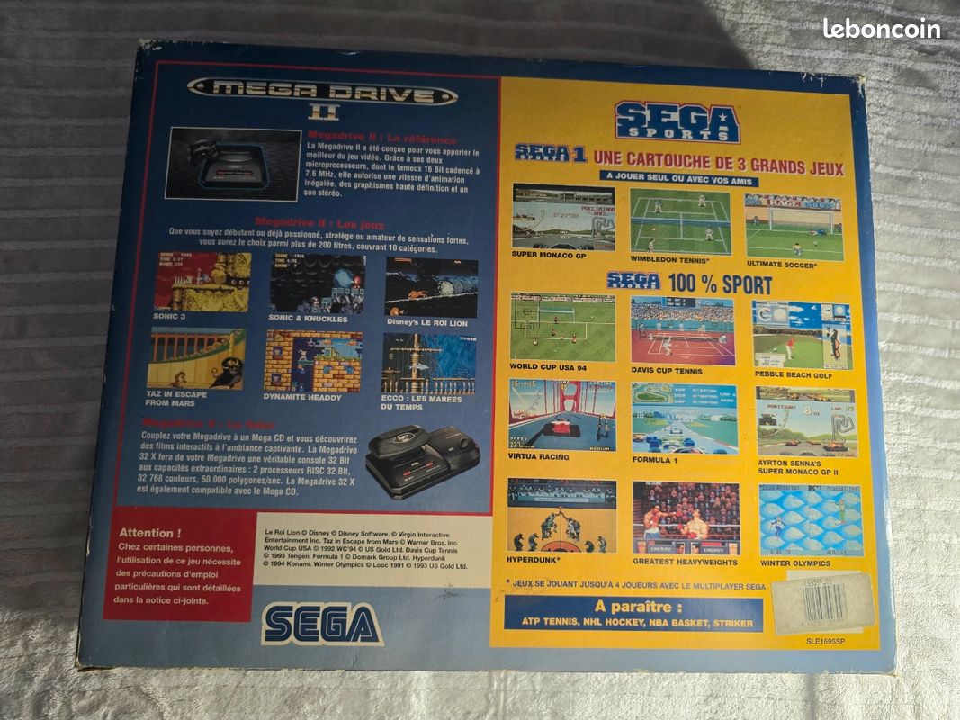 Jeu Sega Sports 1 Super Monaco - Cartouche Seule Pour Sega Mega Drive - Bon État - Genre Sports