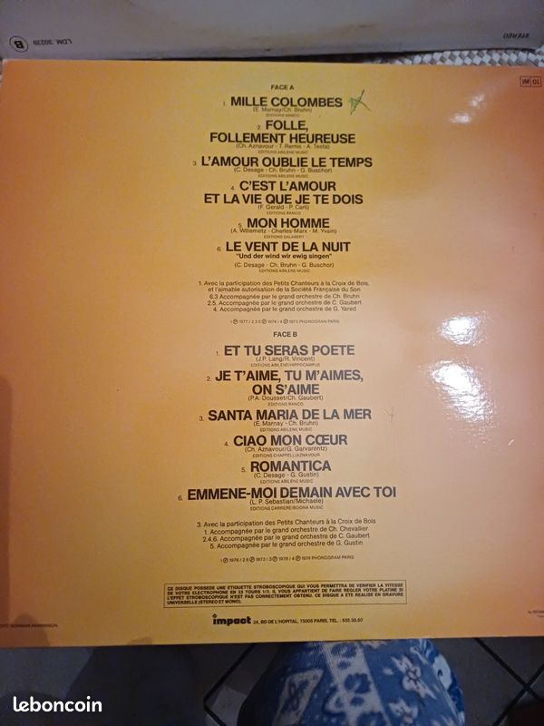 33 tours Mireille Mathieu (image 2)