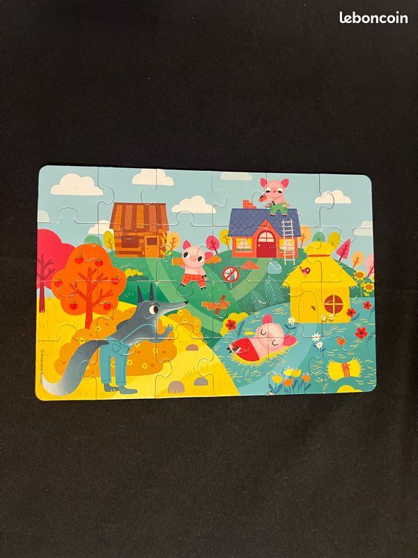 Puzzle – “Les 3 petits cochons” – 25 pièces – Dès 3 ans – Boîte rigide (image 7)