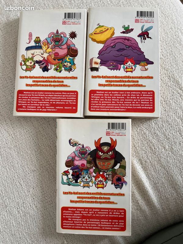 A partir de 6 ans : Manga Yo Kai Watch Tomes 1 2 3 (image 3)