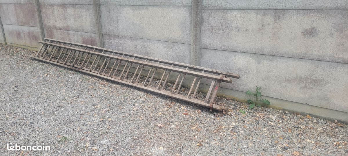 échelle de toit en bois pour décoration (image 1)