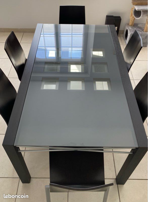 Table à manger 6 à 10p (rallonge) - style contemporain (image 1)
