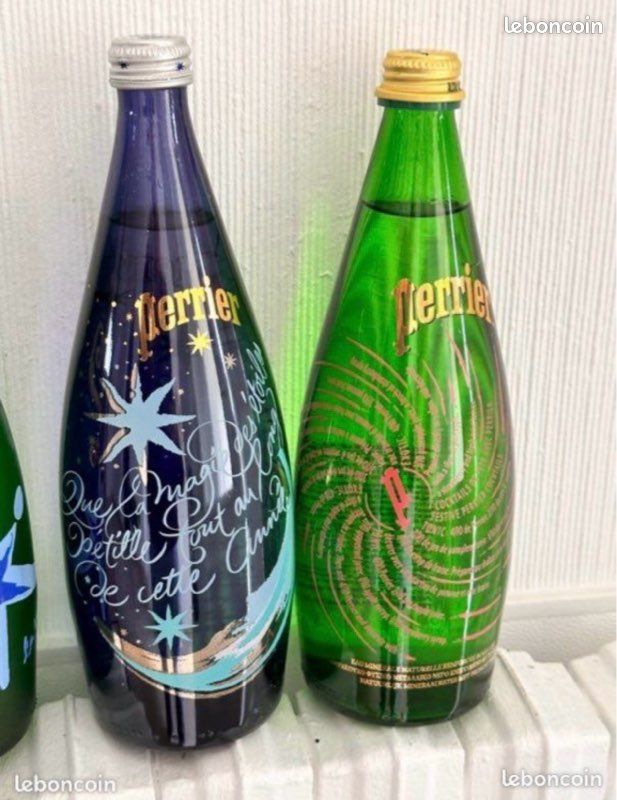 Lot de 5 Bouteilles PERRIER neuve, pleine et scellée ( des années 2000 ...