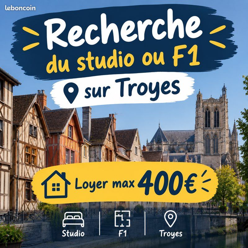 Appartement 1 pièce 20 m² · à Troyes · 20 m² · 400 €/mois