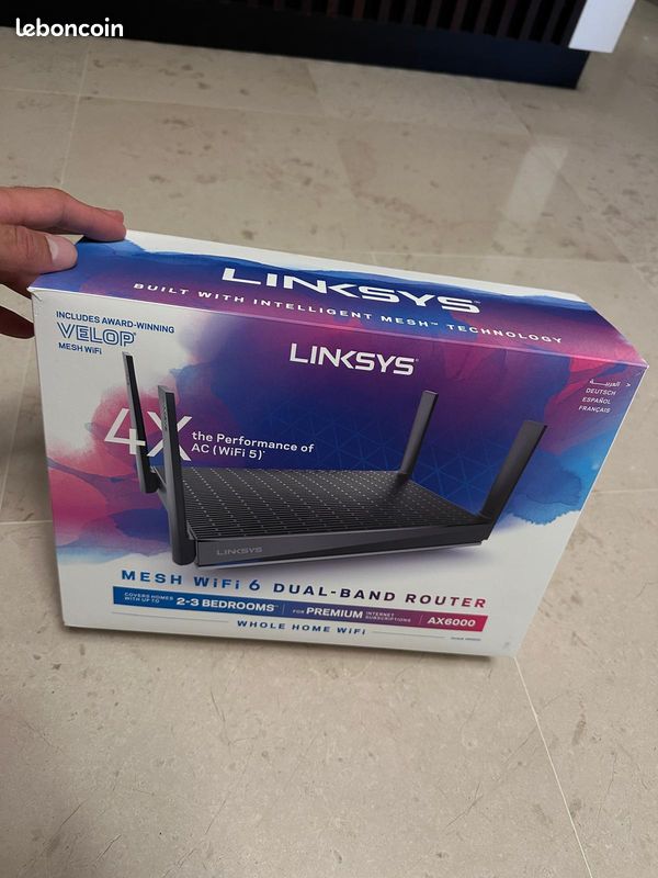 Routeur Wi-Fi 6 Linksys MR9600 (image 1)