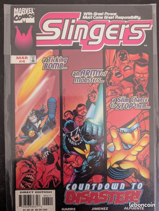 COMIC VO Slingers #4 1999 Marvel Comics occasion (image 1)