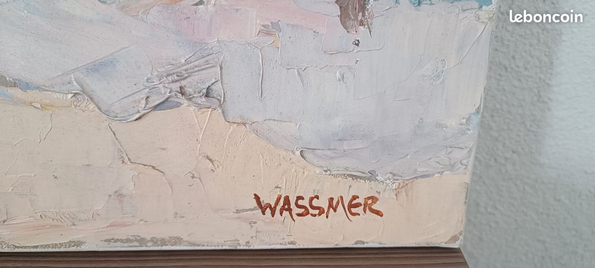 Tableau huile, peinture aux couteaux Jean Wassmer (image 3)
