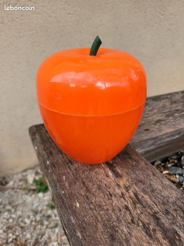 Sceau a glaçons pomme vintage (image 1)