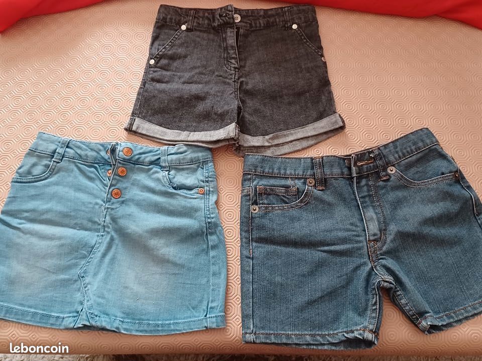 Lot 8 ans (shorts + jupe) neuf (image 1)