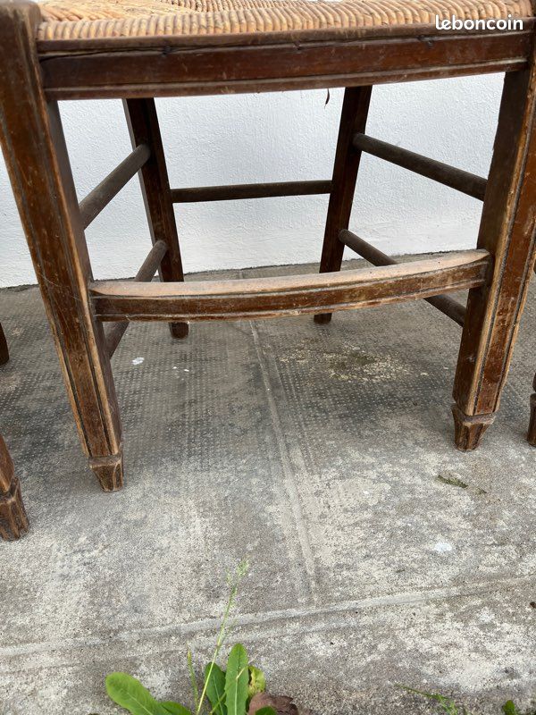 Lot de 5 chaises anciennes à rénover (image 4)