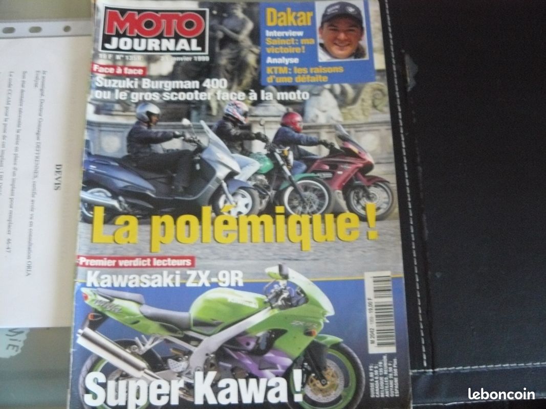 Revue Moto Journal n° 1359 de janvier 1999 (image 1)