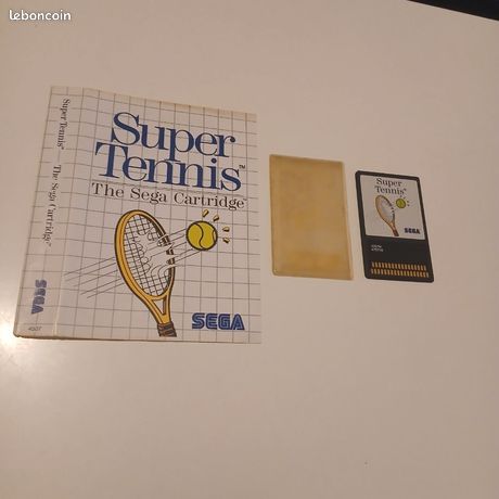 Notice Sega Master System – Super Tennis – Manuel D’origine Bon état